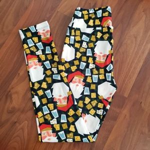 LuLaRoe Christmas santa leggings